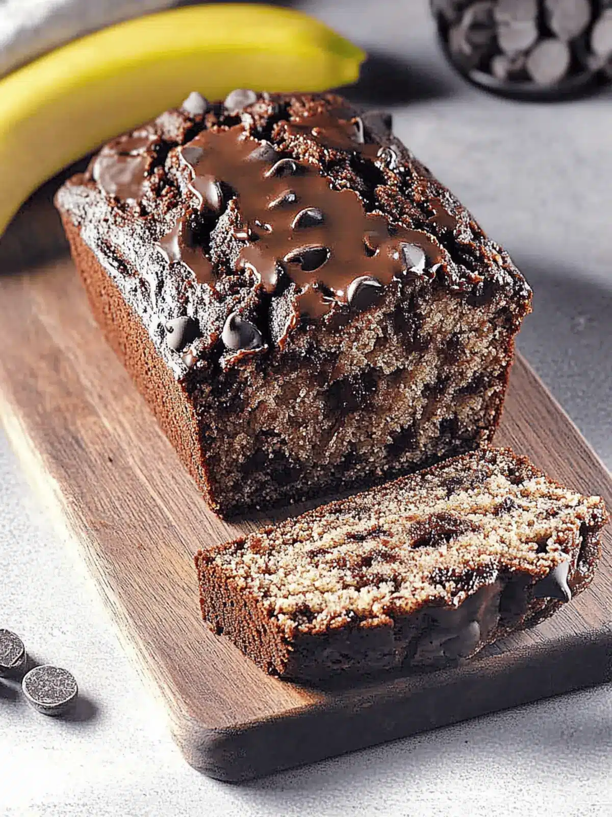 Moist and Decadent Dairy-Free Chocolate Banana Bread