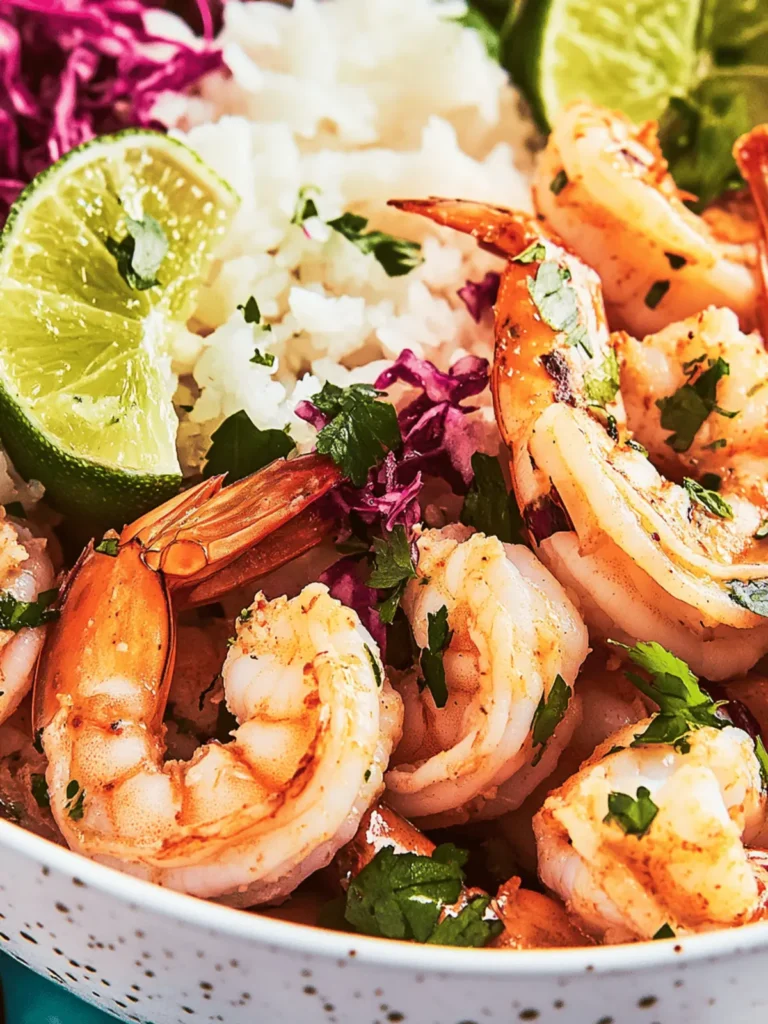 Coconut Lime Shrimp Bowls