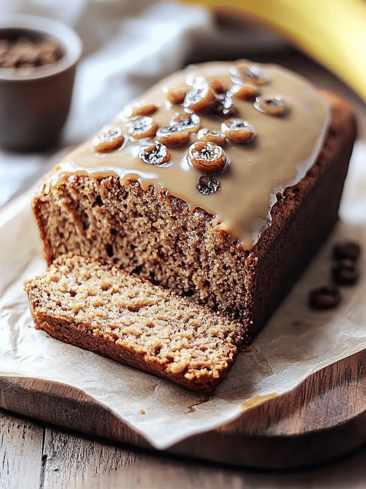 Rich Espresso Caramel Banana Loaf