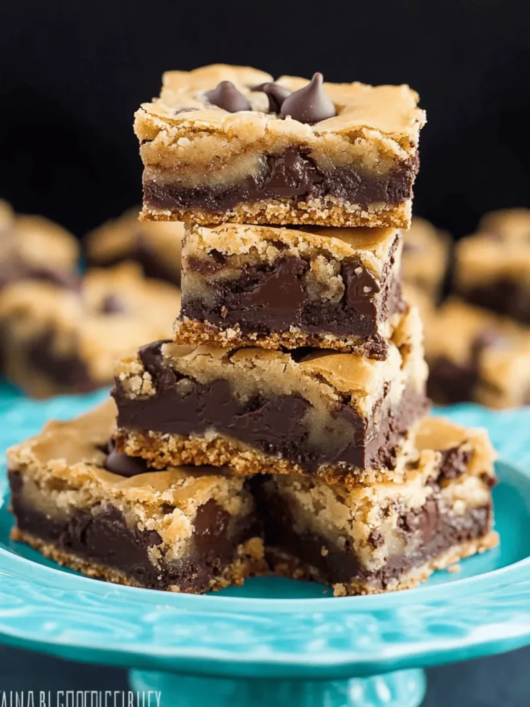 Fudge Stuffed Chocolate Chip Cookie Bars You'll Crave Forever 4 Fudge Stuffed Chocolate Chip Cookie Bars