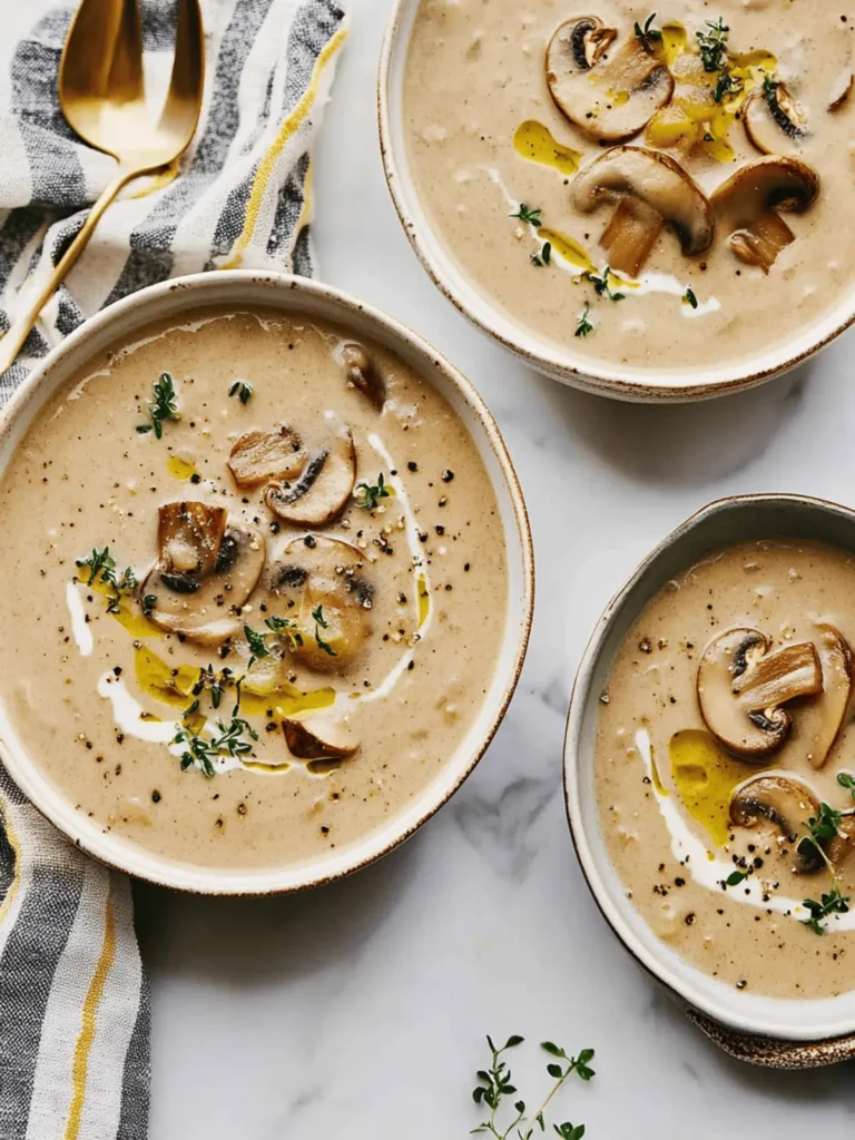 Creamy Mushroom Soup Recipe – A Cozy Bowl of Comfort 3 Creamy Mushroom Soup Recipe - Love and Lemons