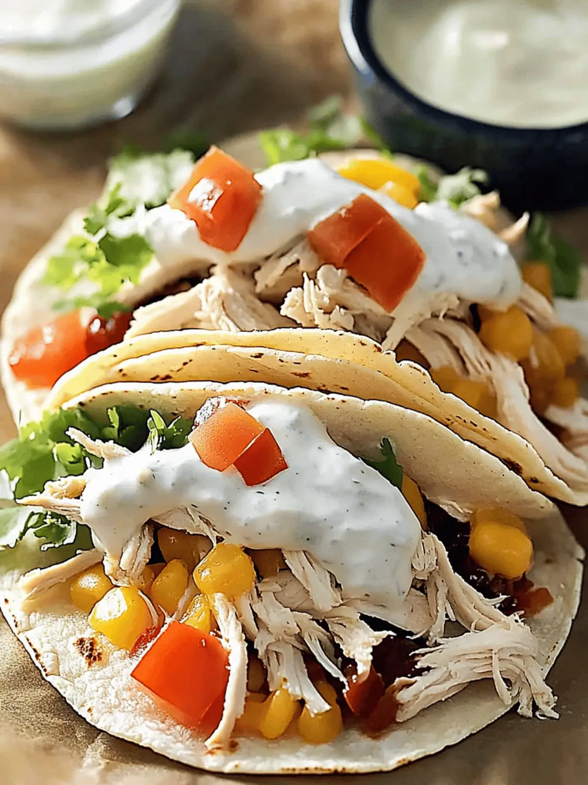 Ranch Chicken Tacos