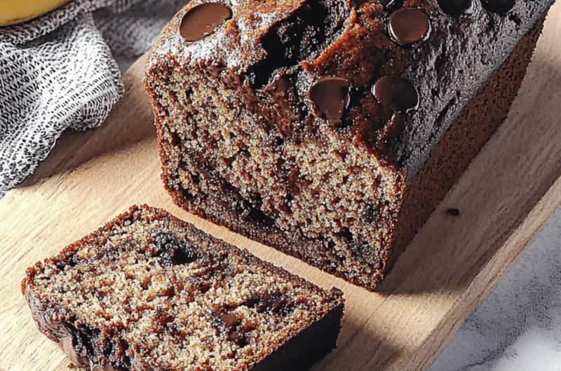 Moist and Decadent Dairy-Free Chocolate Banana Bread