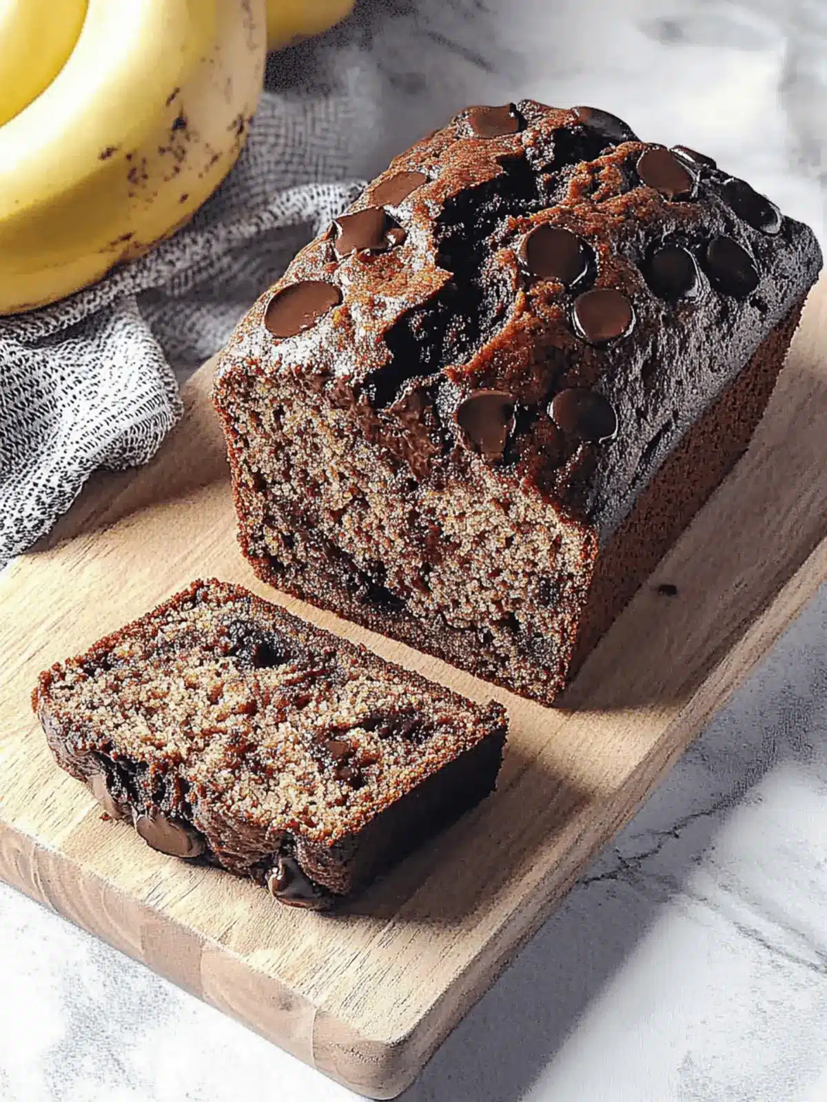 Moist and Decadent Dairy-Free Chocolate Banana Bread