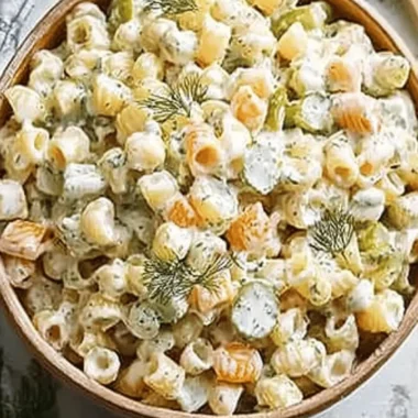 Dill Pickle Pasta Salad