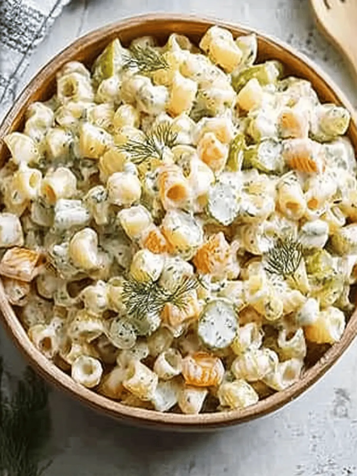 Dill Pickle Pasta Salad