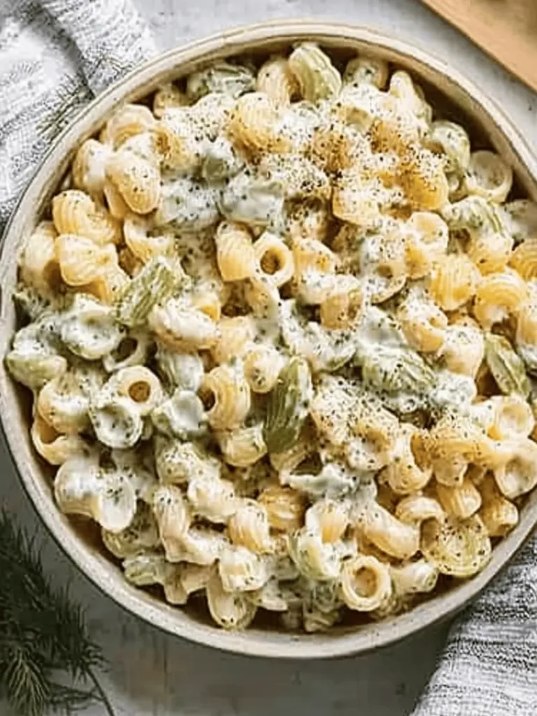 Dill Pickle Pasta Salad That's Perfect for Summer Picnics 2 Dill Pickle Pasta Salad