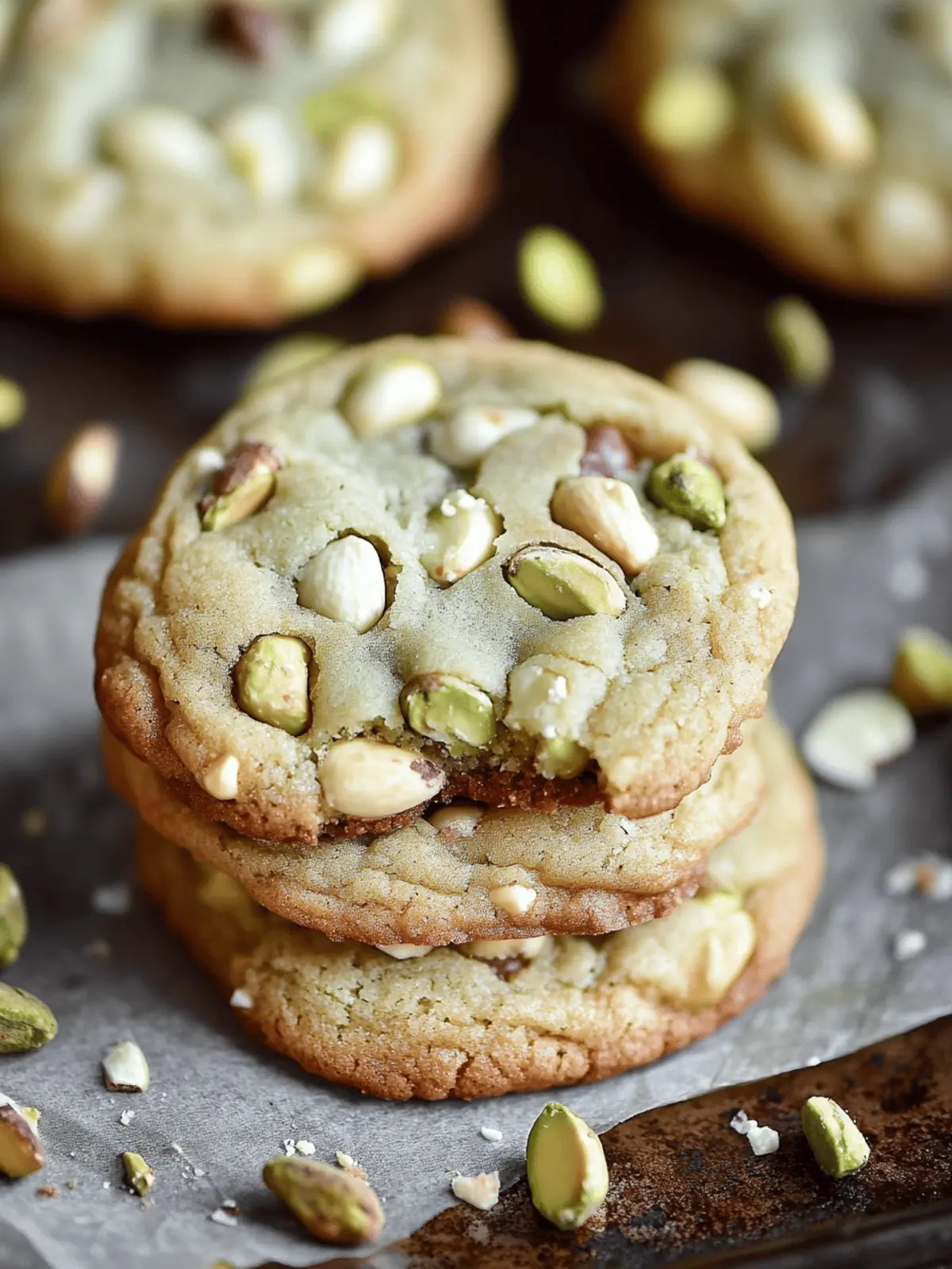 Pistachio & White Chocolate Chip Cookies [27 Minutes]