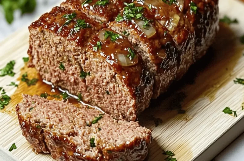 Crispy Glazed Air Fryer Meatloaf Delight