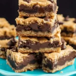 Fudge Stuffed Chocolate Chip Cookie Bars