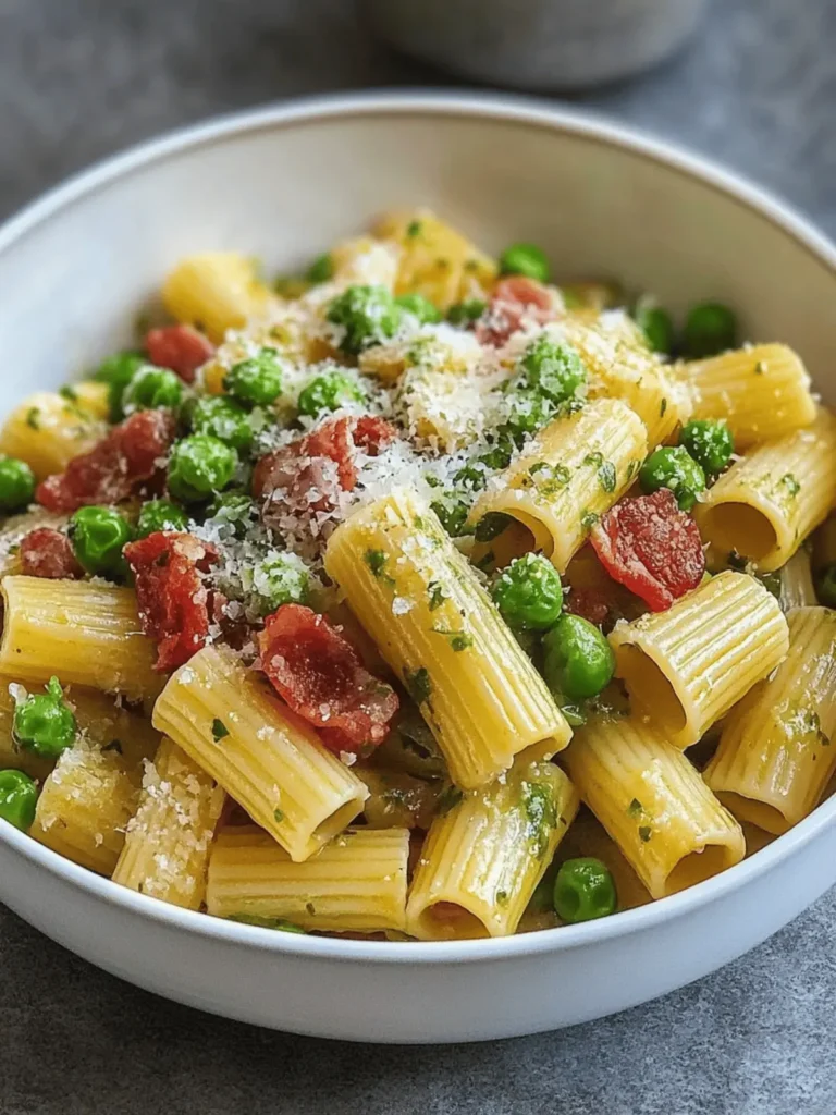 Pancetta Primavera Rigatoni: Spring's Savory Pasta Delight 3 Pancetta Primavera Rigatoni