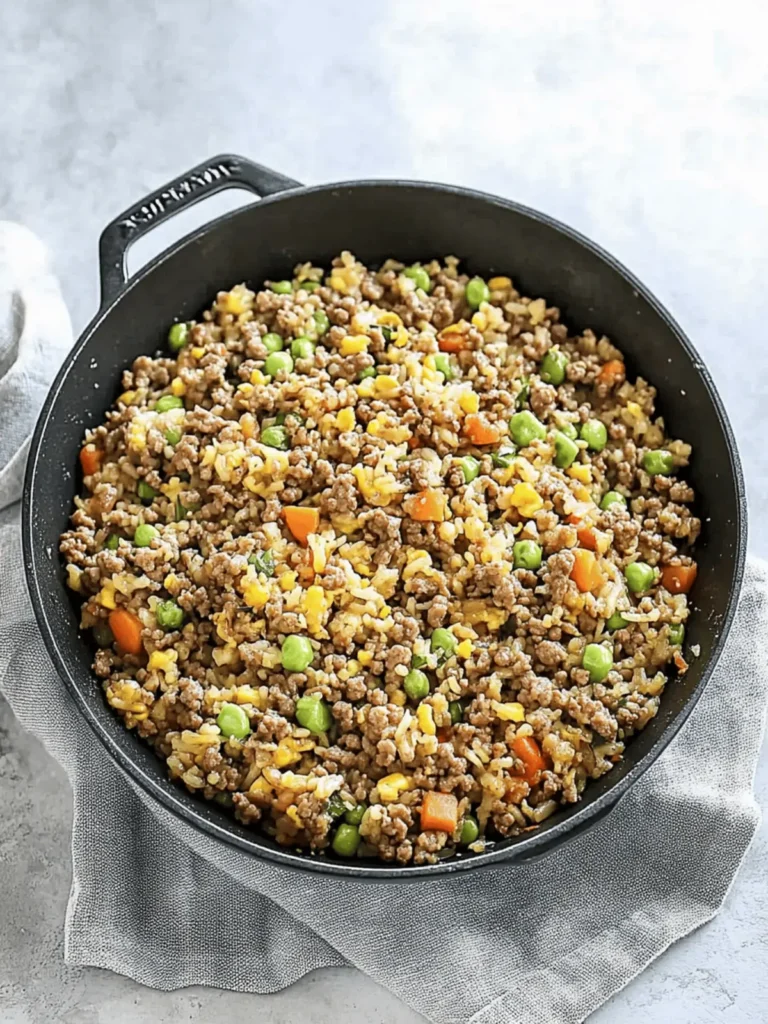 Savory Ground Beef Fried Rice in 30 Minutes or Less 3 Ground Beef Fried Rice