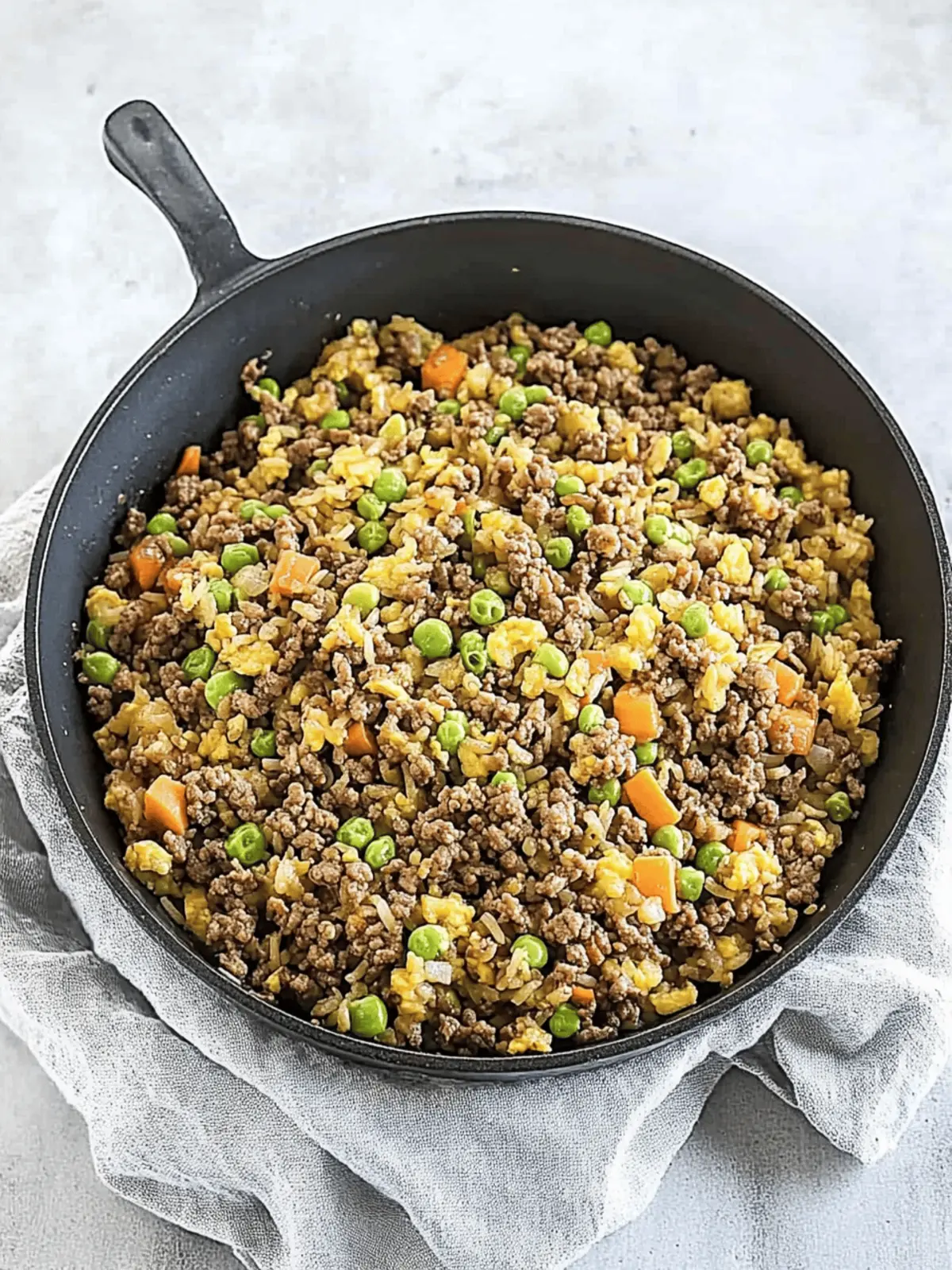 Ground Beef Fried Rice
