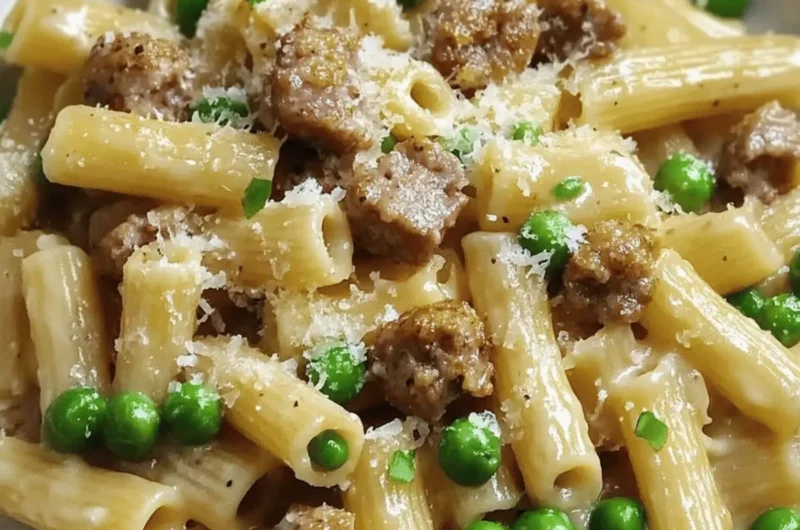 Pasta with Peas and Sausage