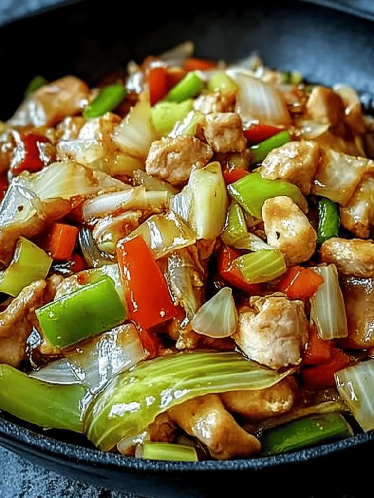 Savory Chinese Chicken Cabbage Stir-Fry for Quick Dinners 4 Chinese Chicken Cabbage Stir-Fry - Recipestasteful | We're the secret ingredient for home cooks.