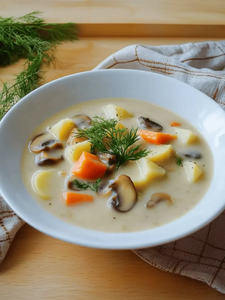 Russian Mushroom and Potato Soup