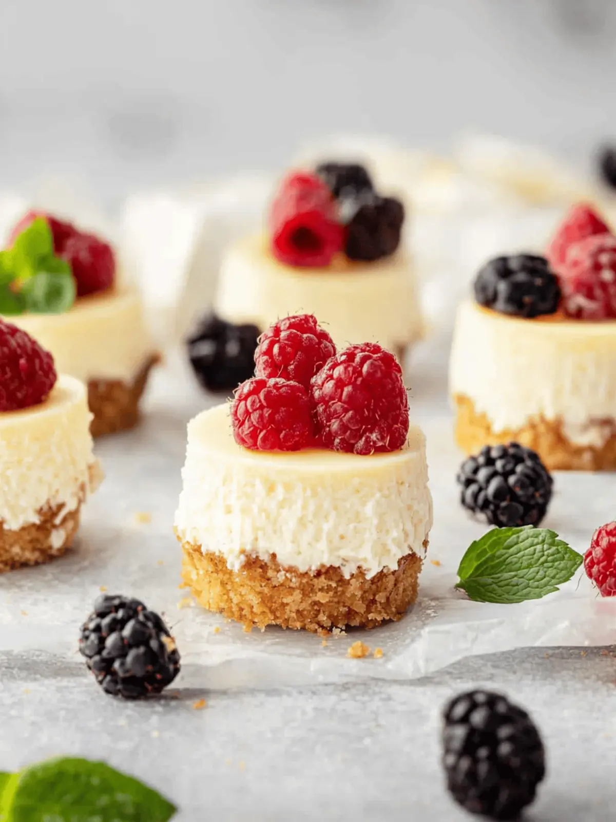 Mini Protein Cheesecakes