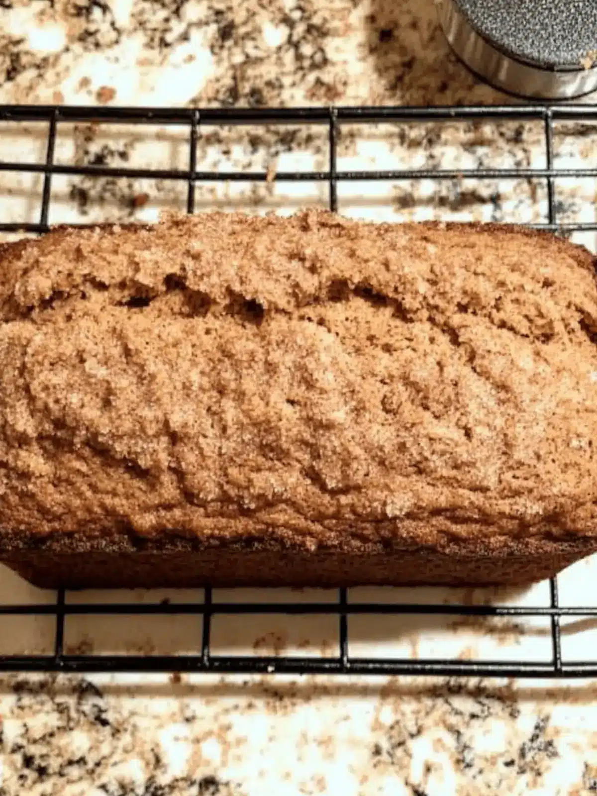 Delicious Cinnamon Banana Bread with Sugary Crumb Top