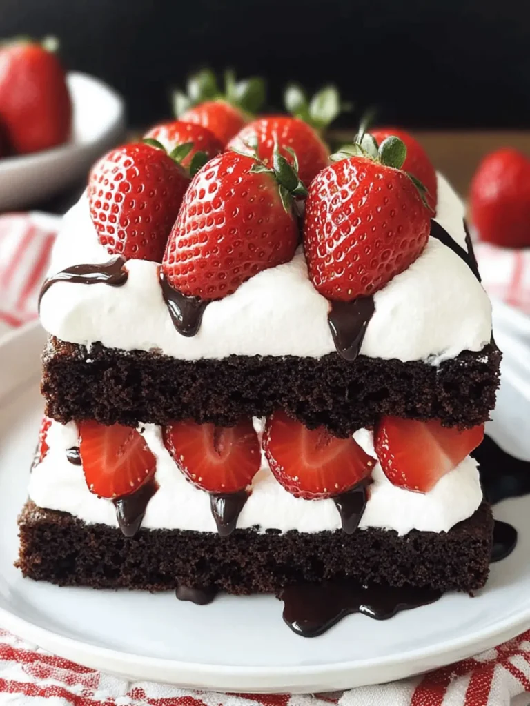Chocolate Strawberry Shortcake