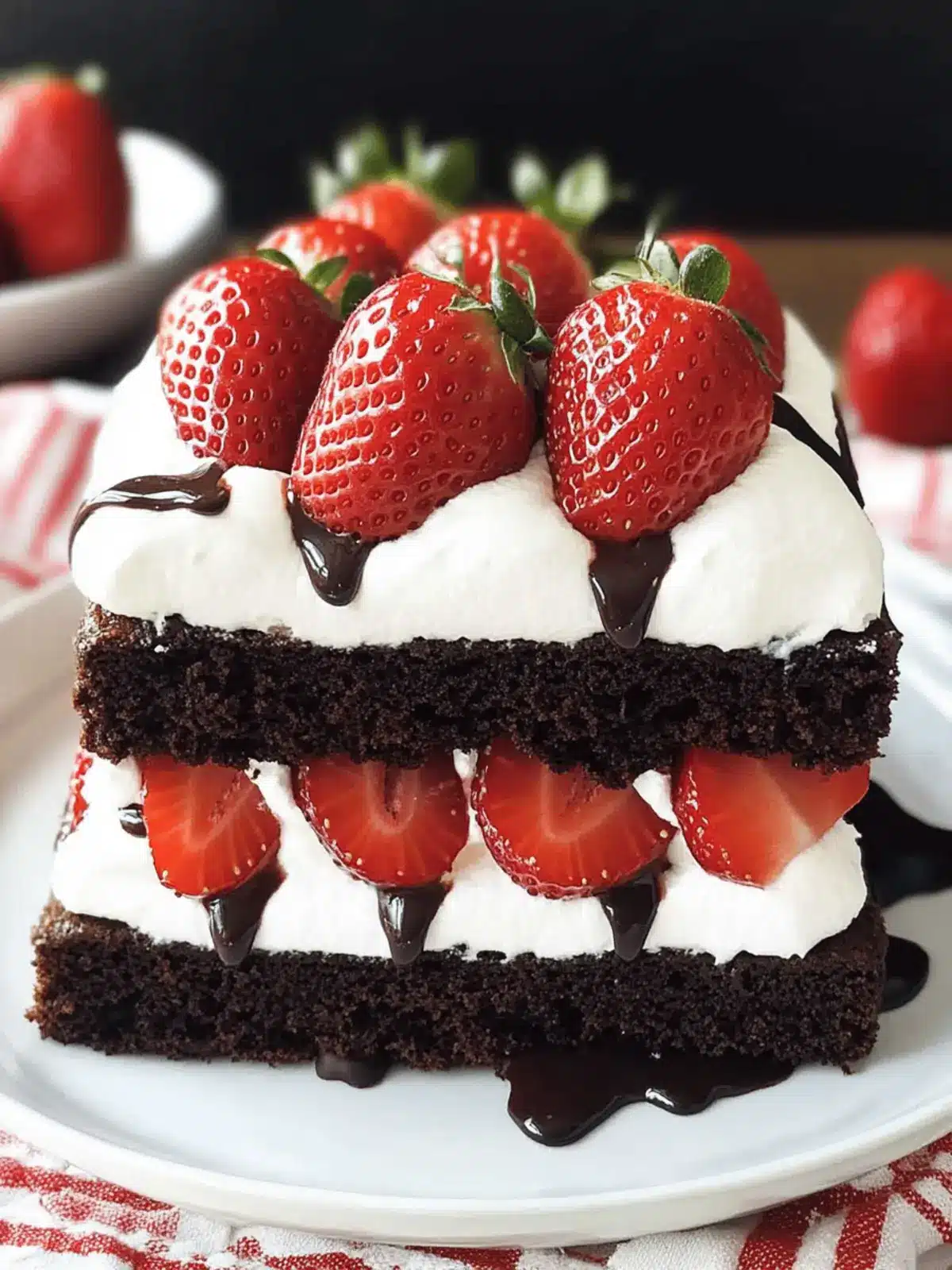 Chocolate Strawberry Shortcake