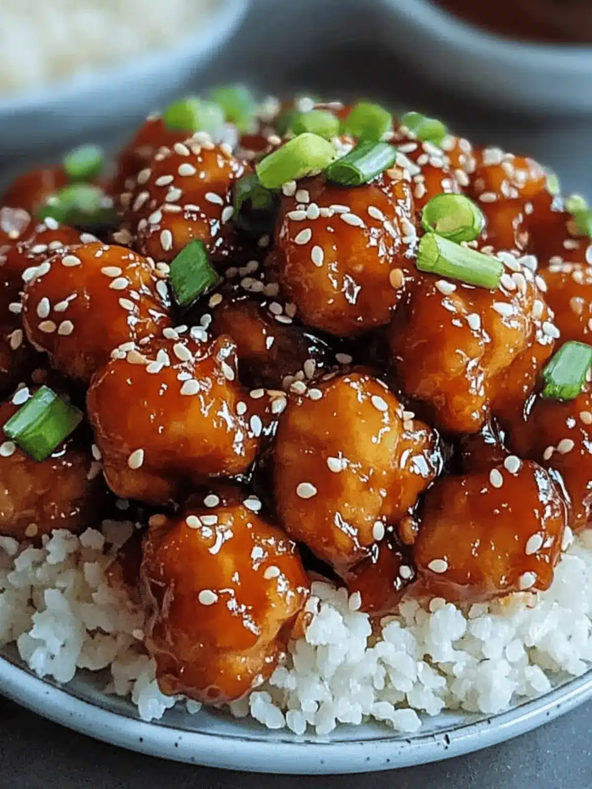 Crispy Chinese Honey Garlic Chicken