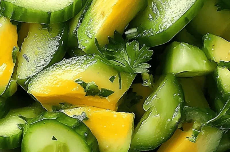 Refreshing Avocado-Cucumber Salad with a Zesty Twist