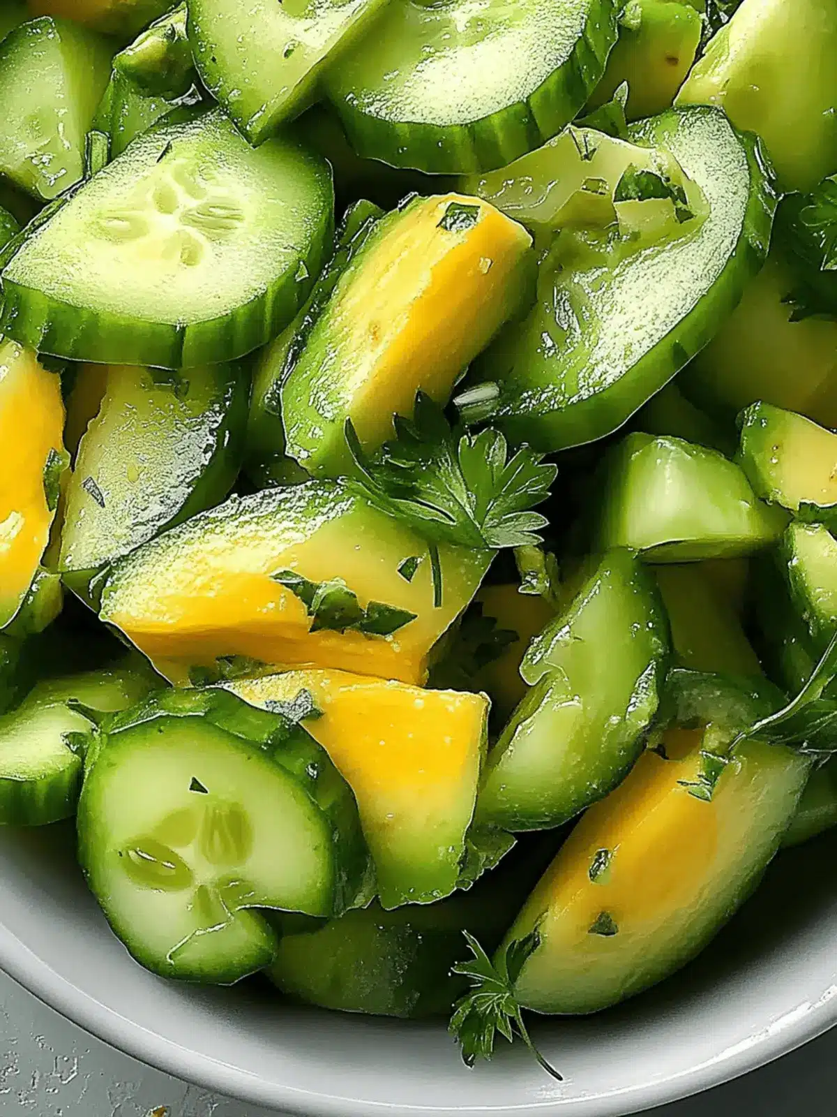 Refreshing Avocado-Cucumber Salad with a Zesty Twist
