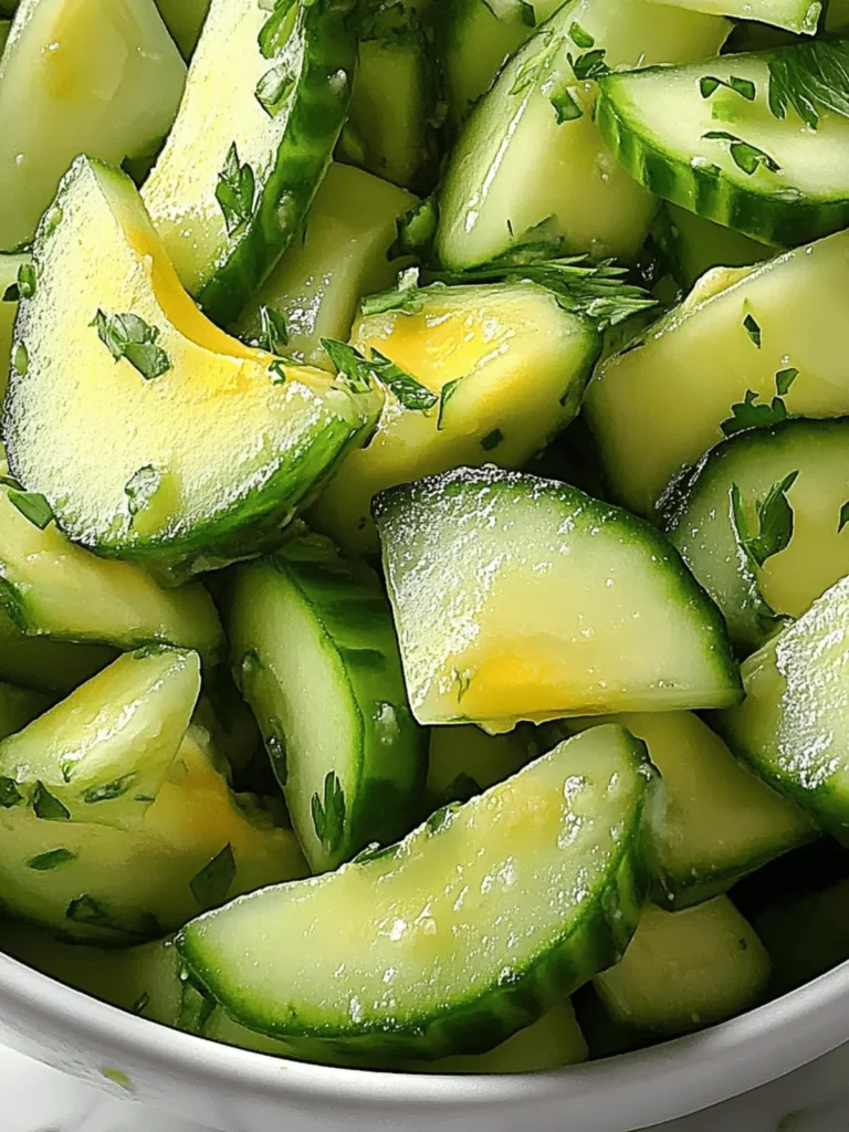 Refreshing Avocado-Cucumber Salad with a Zesty Twist to Love 4 Refreshing Avocado-Cucumber Salad with a Zesty Twist