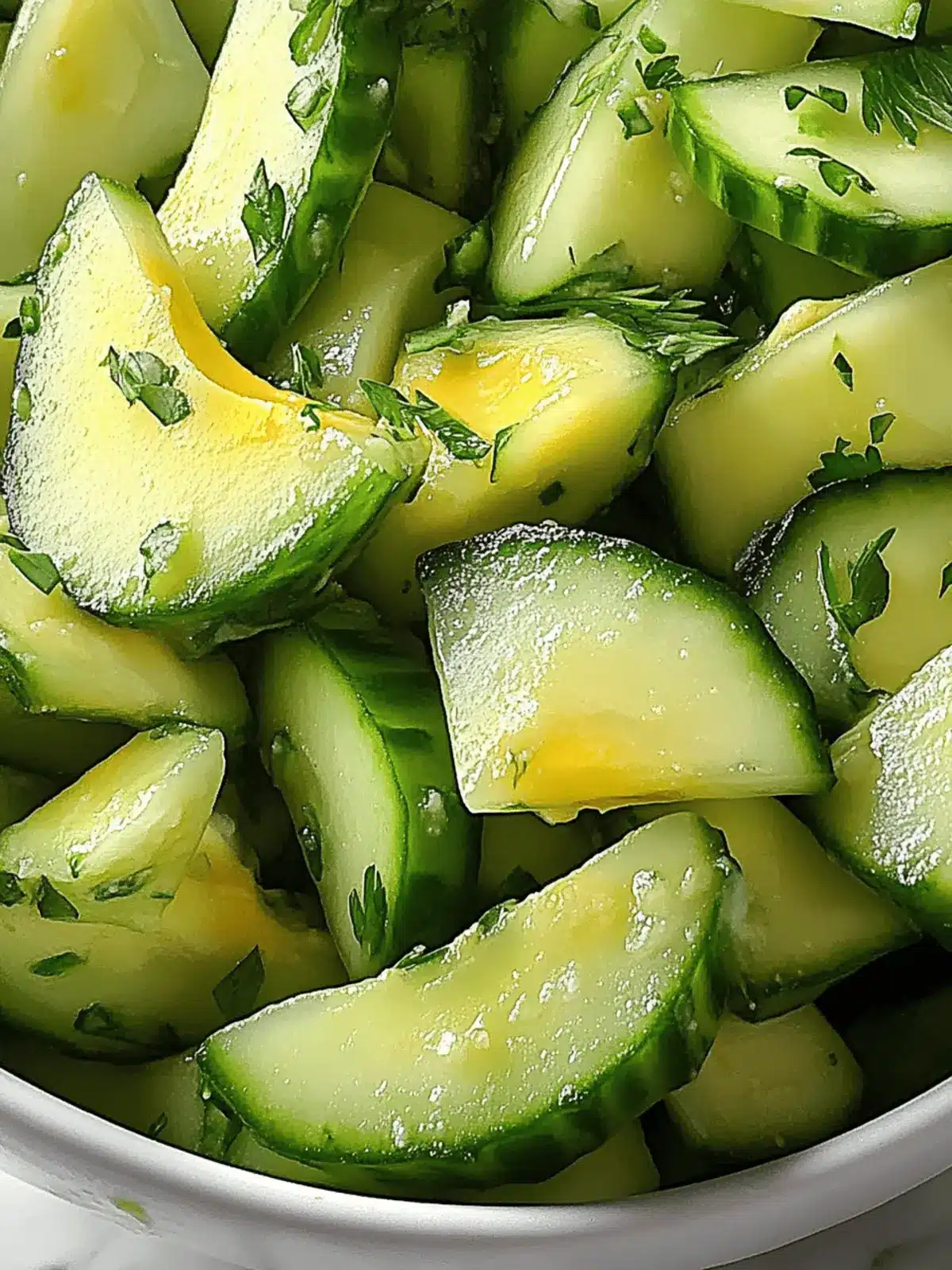 Refreshing Avocado-Cucumber Salad with a Zesty Twist