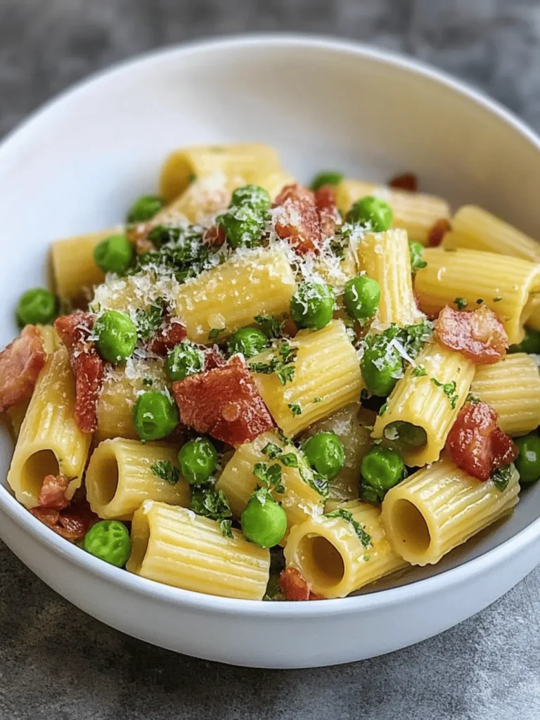 Pancetta Primavera Rigatoni: Spring's Savory Pasta Delight 2 Pancetta Primavera Rigatoni