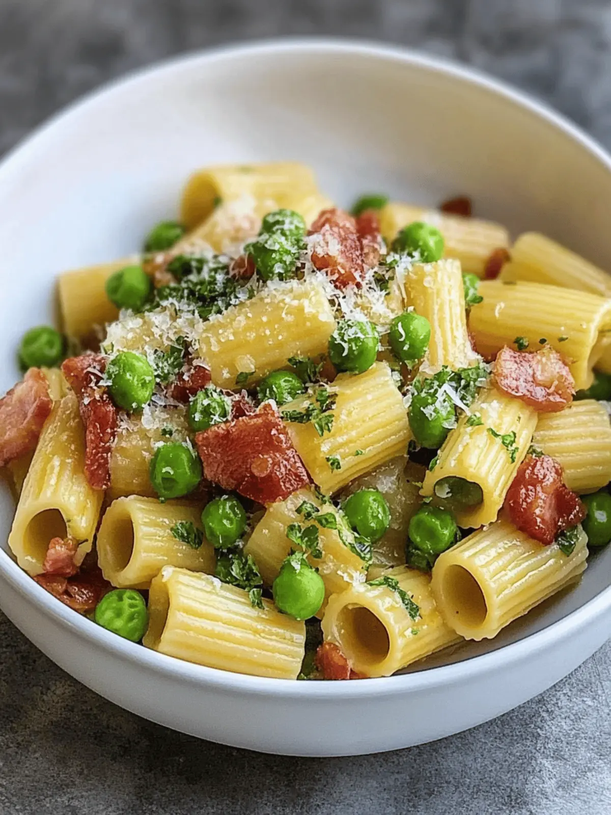 Pancetta Primavera Rigatoni