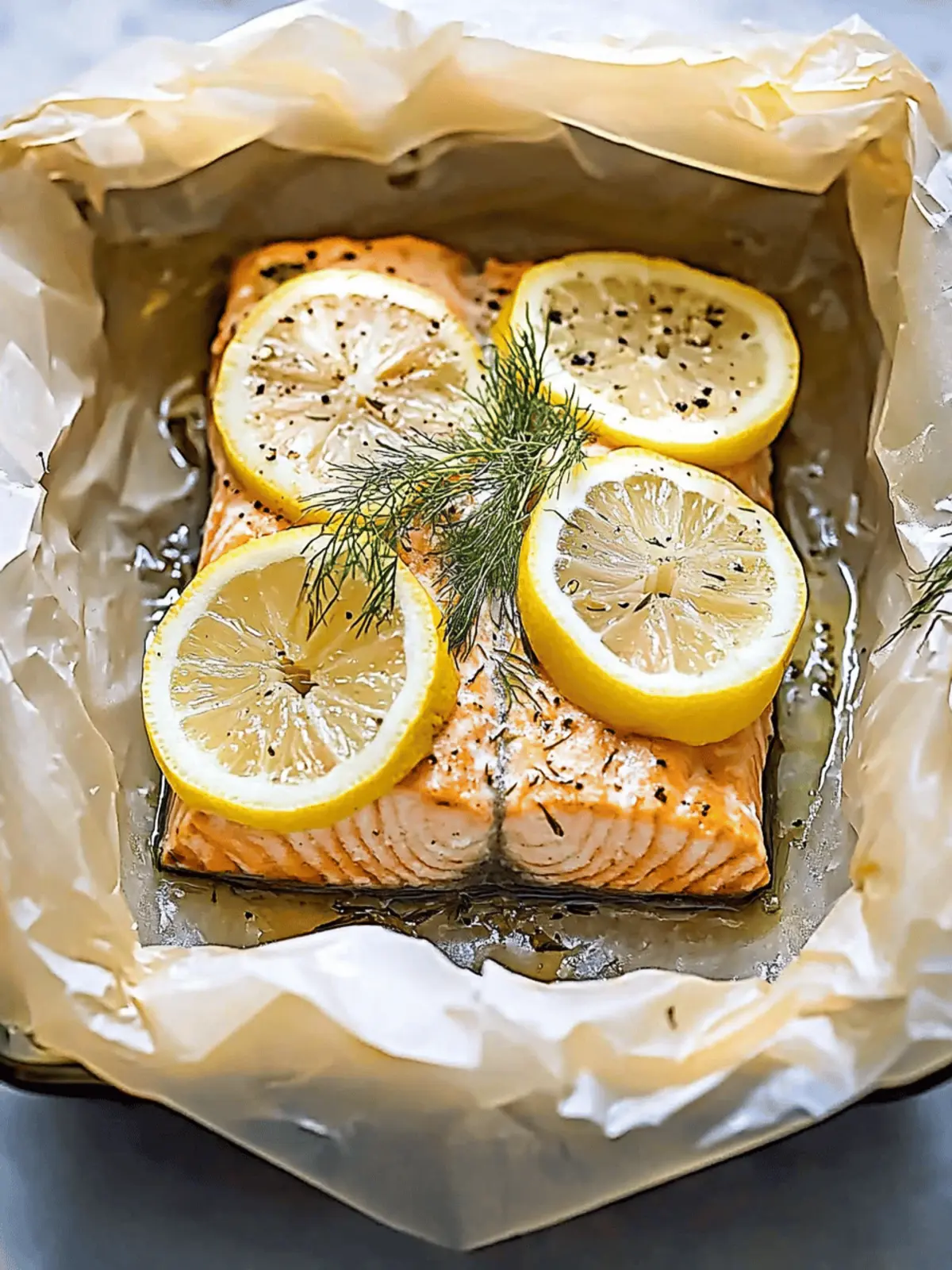 Elegant Salmon en Papillote with Fennel and Lemon