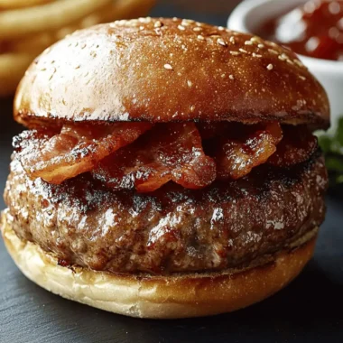 Chef John’s Bacon-Topped Grilled Meatloaf Burgers