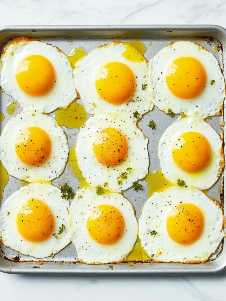 Sheet Pan Fried Eggs
