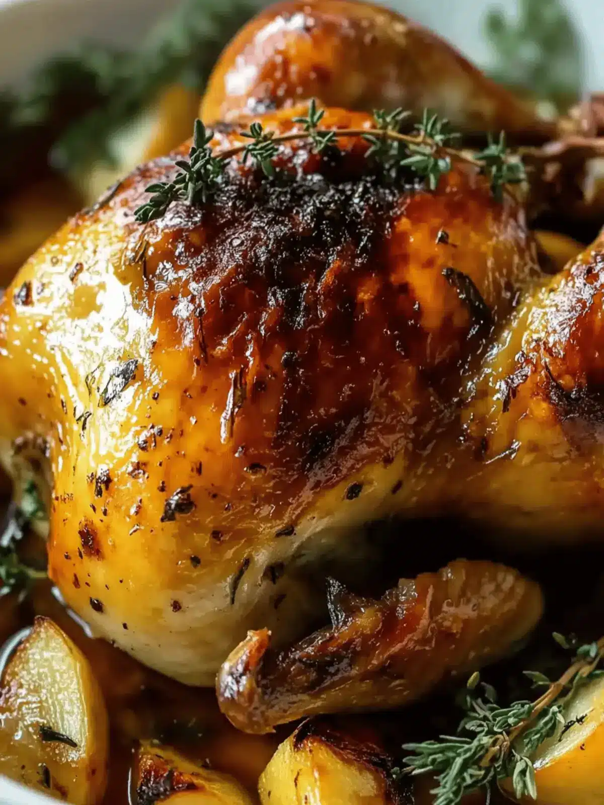 Maple Glazed Oven Roasted Cornish Hen