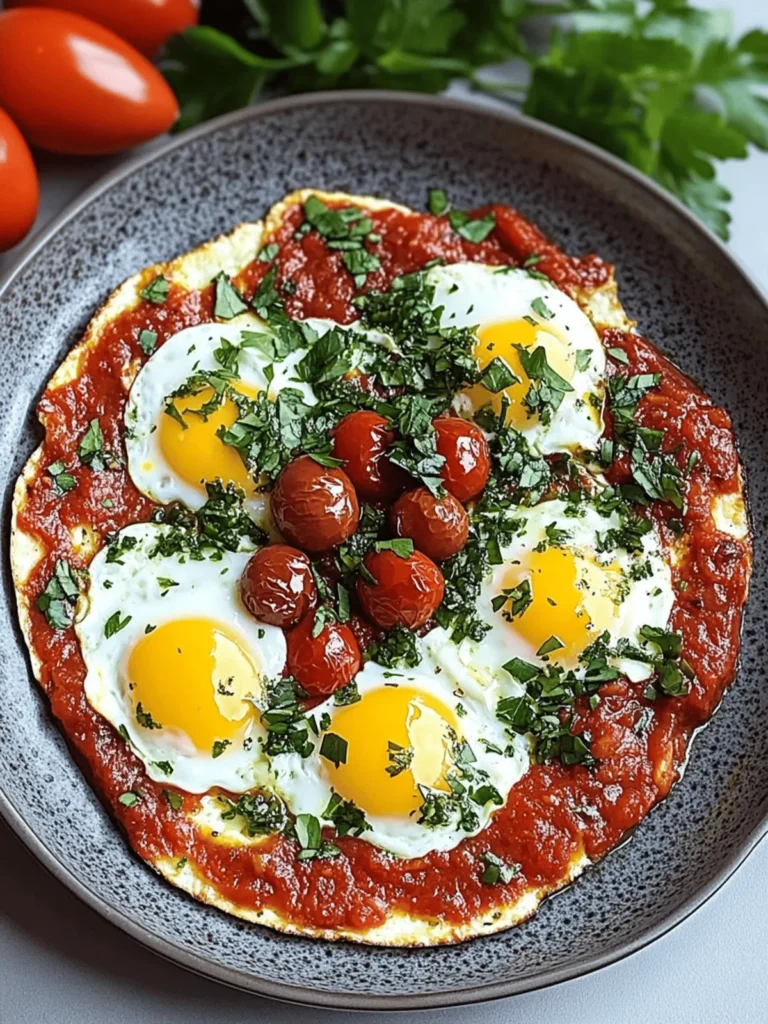 Mediterranean Skillet Eggs in Spiced Tomato-Pepper Sauce Bliss 4 Mediterranean Skillet Eggs in Spiced Tomato-Pepper Sauce