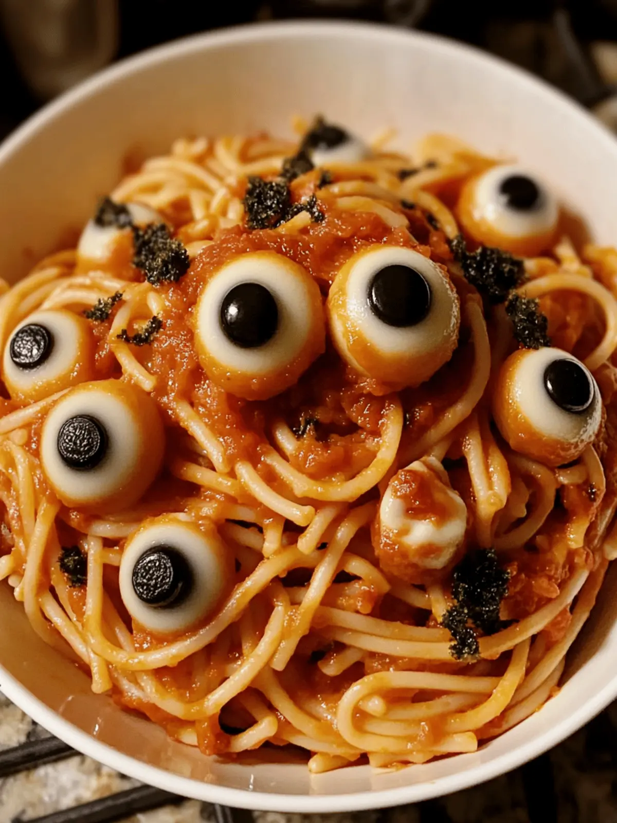 Spooky Halloween Eyeball Pasta That Thrills the Whole Family 5 Spooky Halloween Eyeball Pasta