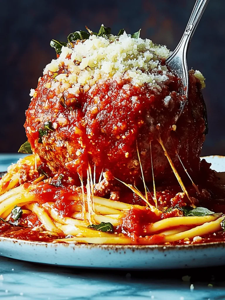 Monster Meatballs in Marinara: Comfort Food Made Easy 3 Monster Meatballs