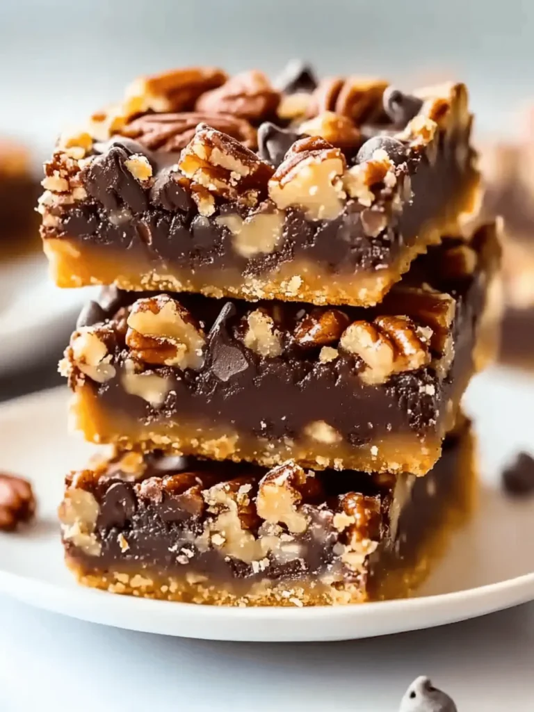 Gooey Chocolate Pecan Pie Magic Bars