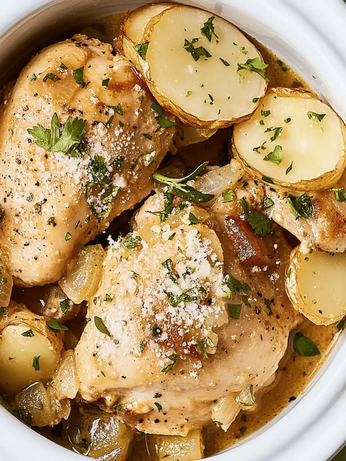 Slow-Cooker Garlic-Parmesan Chicken
