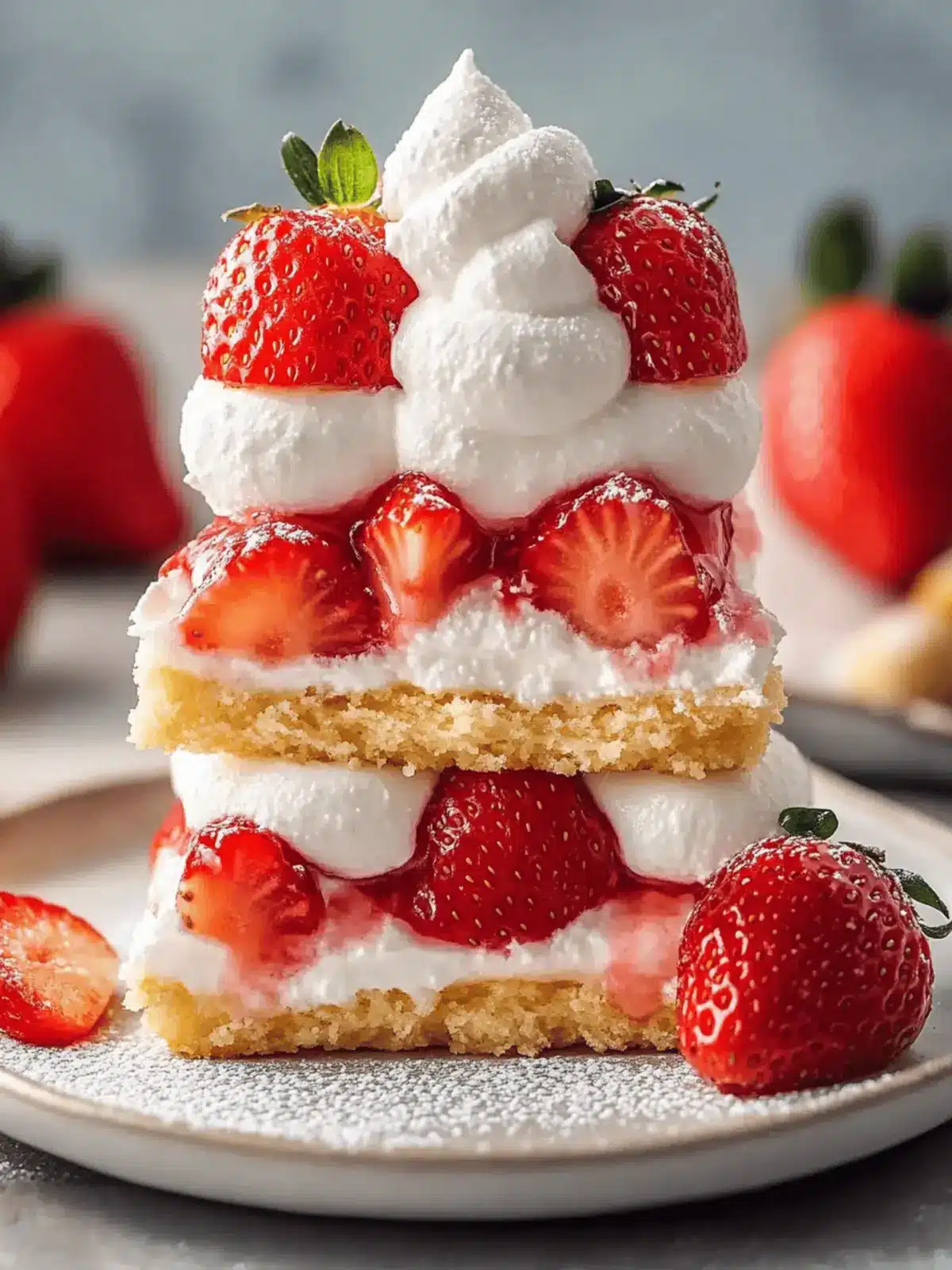 Classic Bisquick Strawberry Shortcake with Whipped Cream Bliss