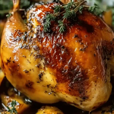 Maple Glazed Oven Roasted Cornish Hen