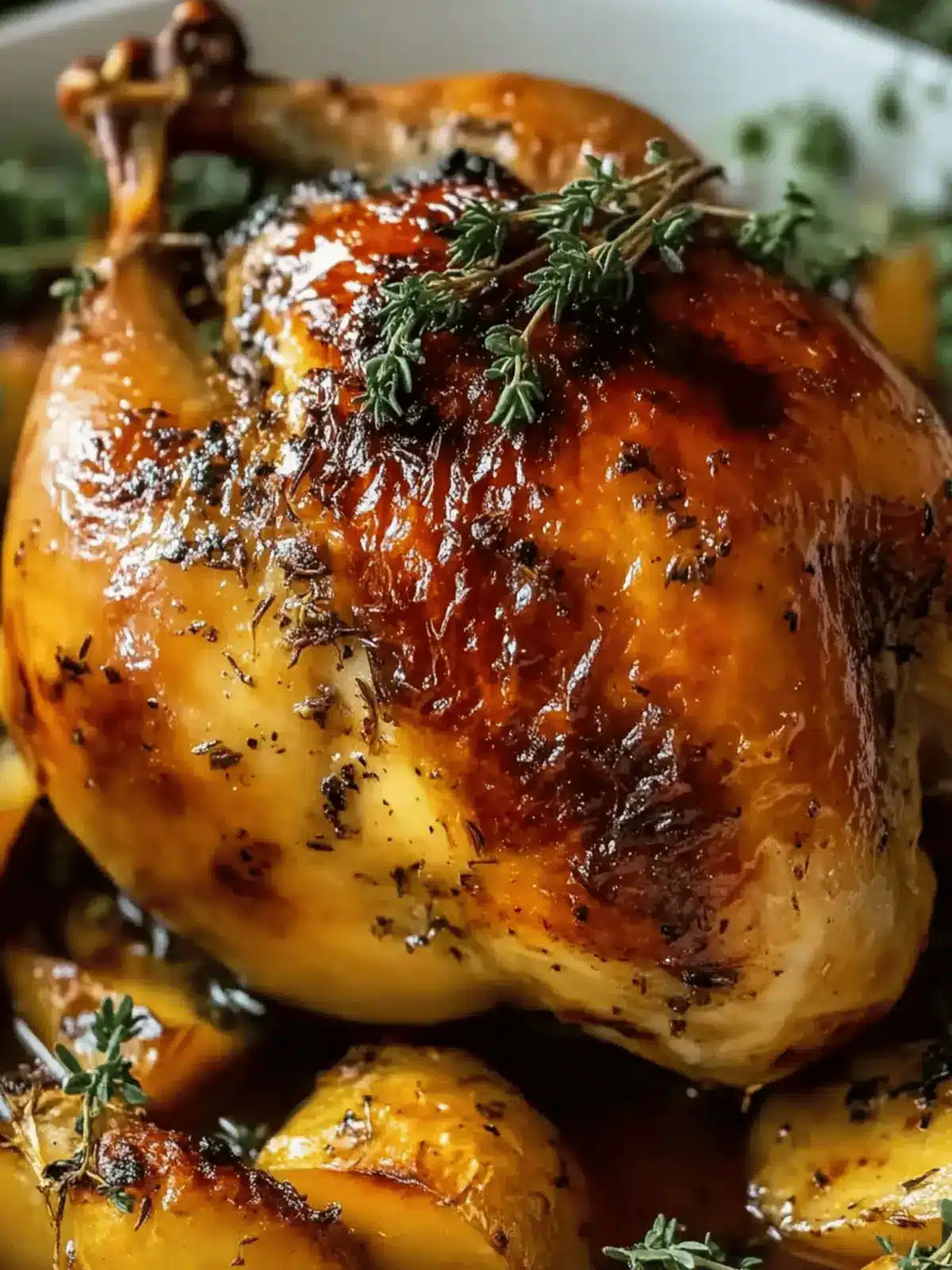 Maple Glazed Oven Roasted Cornish Hen