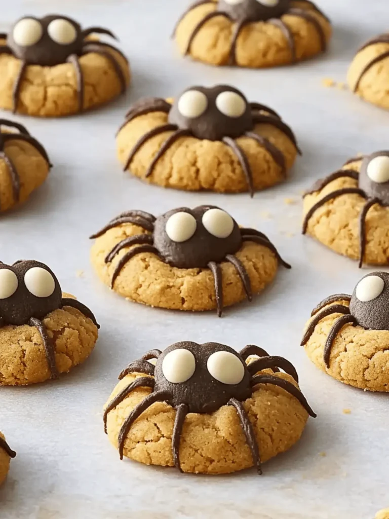Peanut Butter Spider Cookies