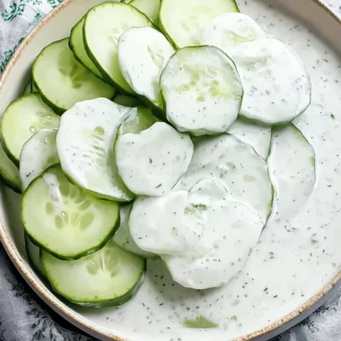 Creamy Cucumbers