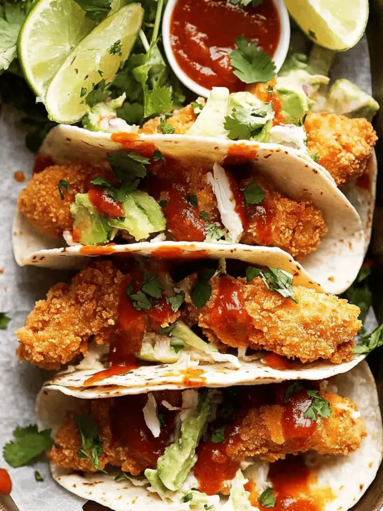 Crunchy chicken taco fingers (baked!)