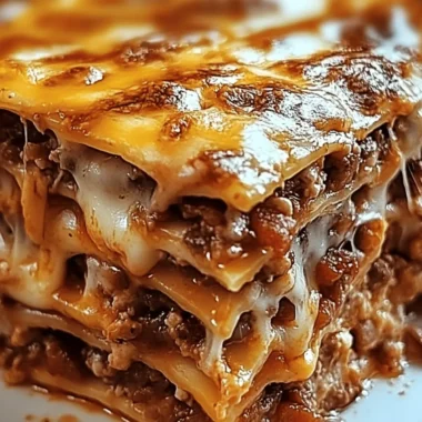 Parmesan Garlic Bacon Cheeseburger Lasagna