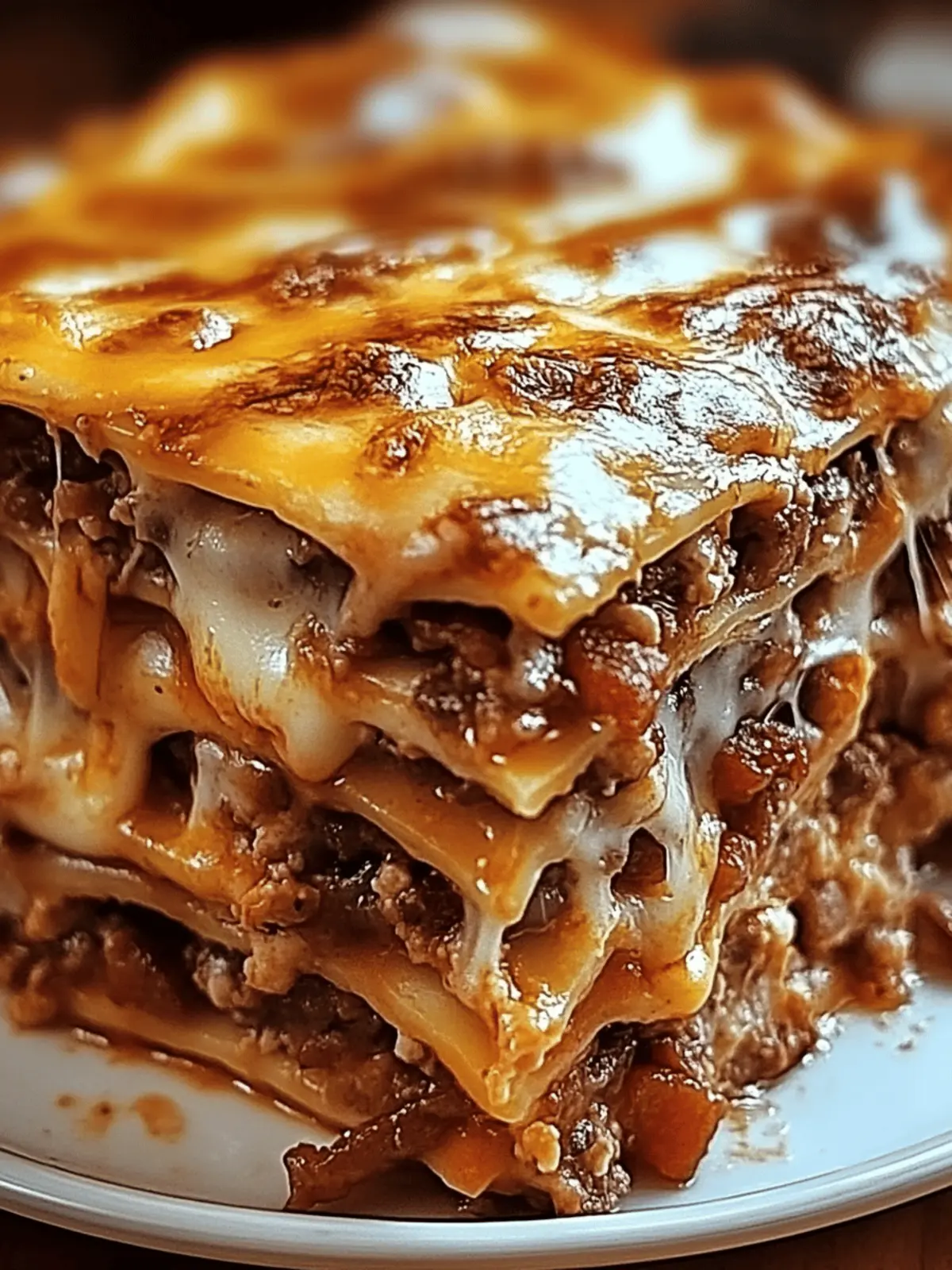 Ultimate Parmesan Garlic Bacon Cheeseburger Lasagna Bliss 5 Parmesan Garlic Bacon Cheeseburger Lasagna