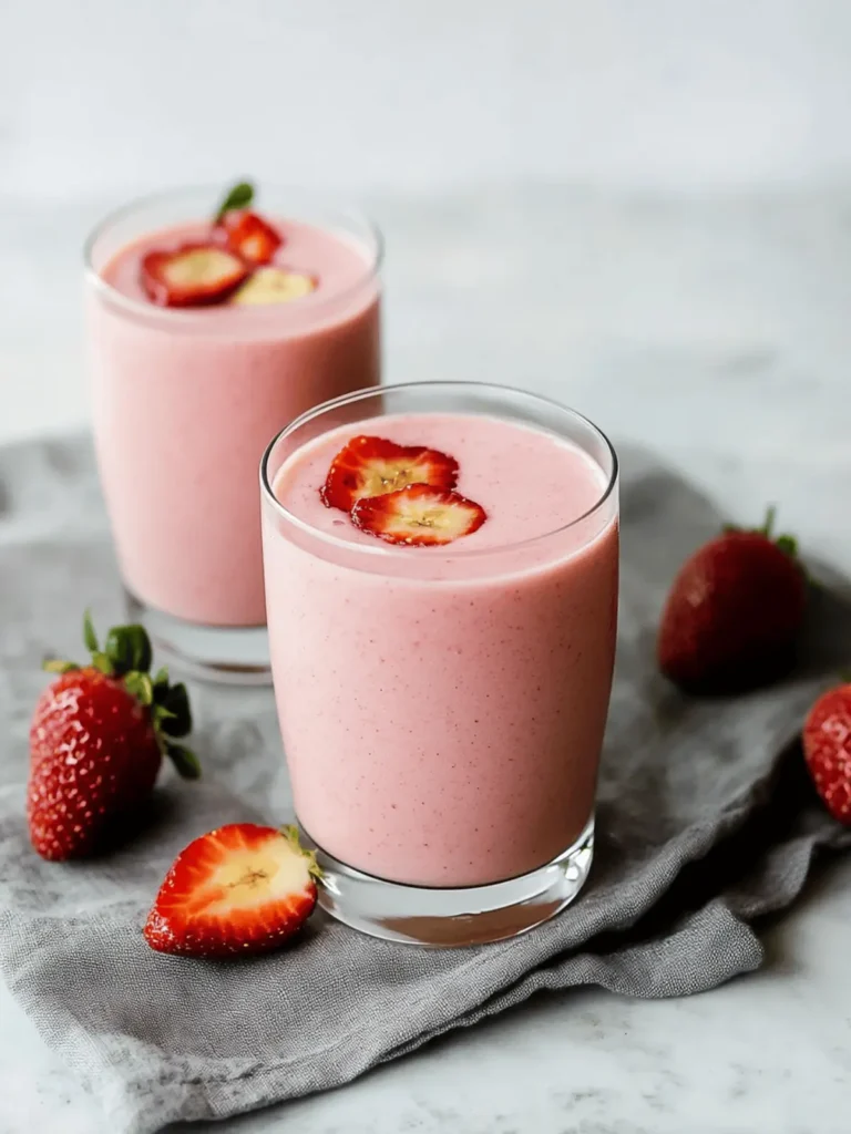 Delicious Strawberry Banana Smoothie for a Sweet Summer Treat 4 Strawberry Banana Smoothie