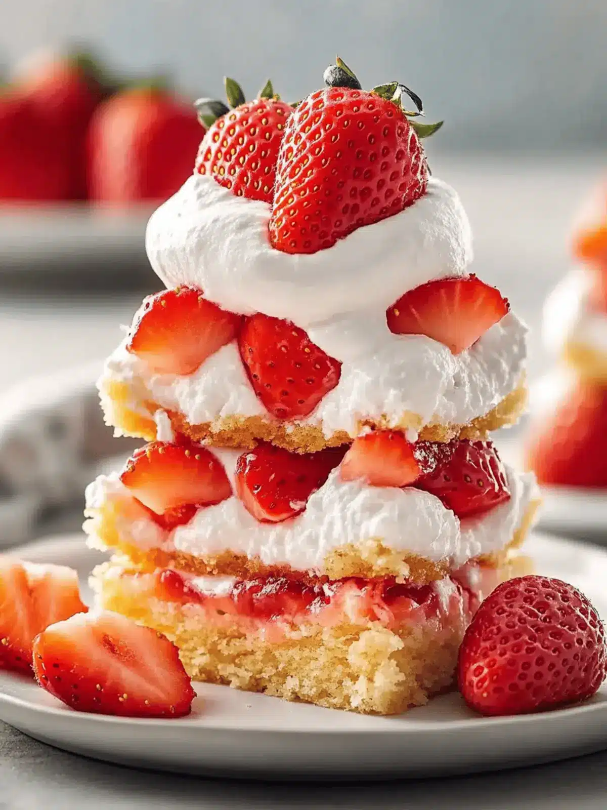 Classic Bisquick Strawberry Shortcake with Whipped Cream Bliss